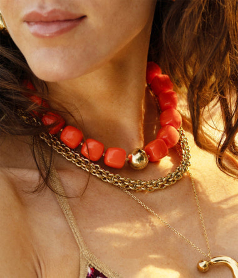 Collier Zag Laïos orange