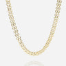 COLLIER ZAG VERBENA ACIER DORÉ