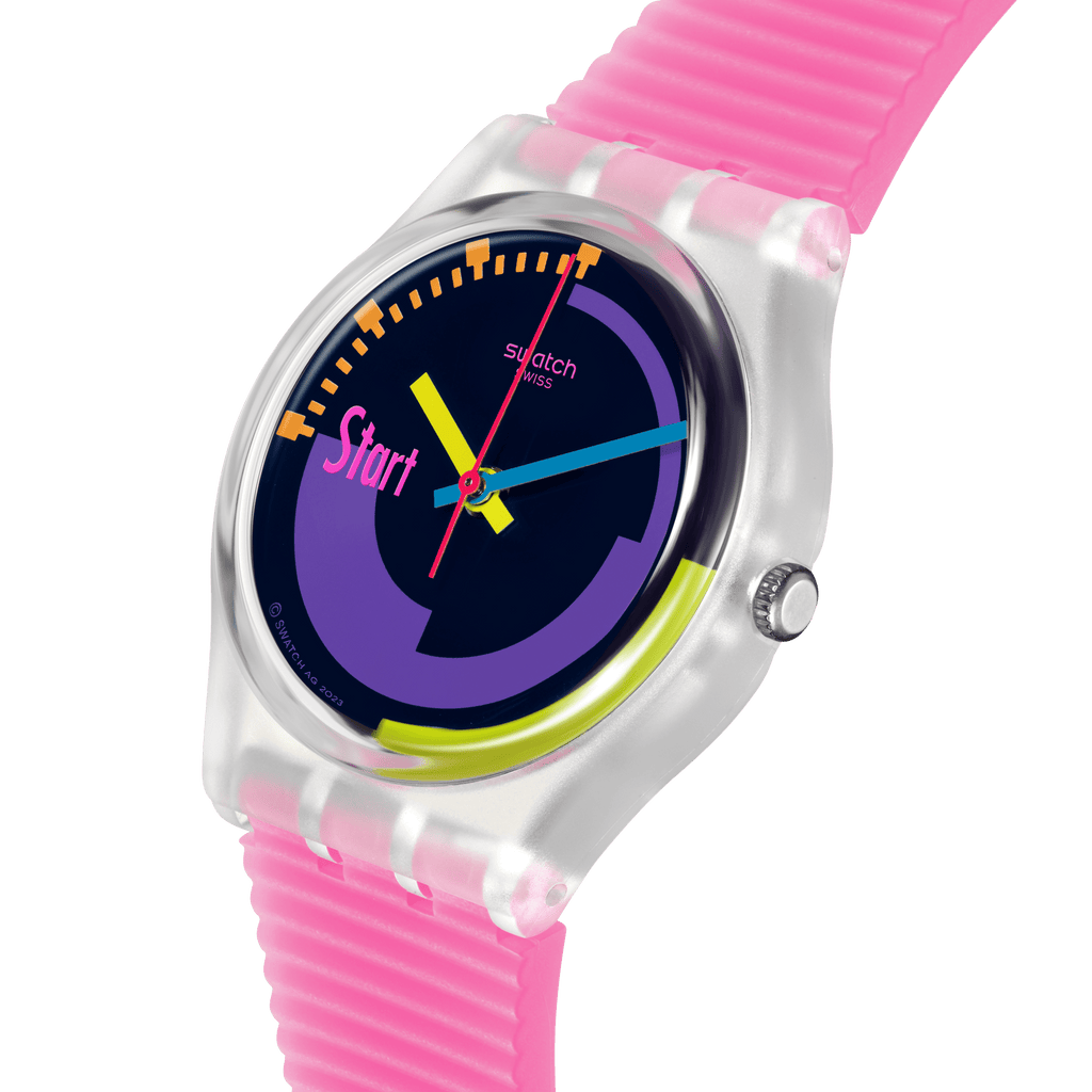 SWATCH NEON PINK PODIUM