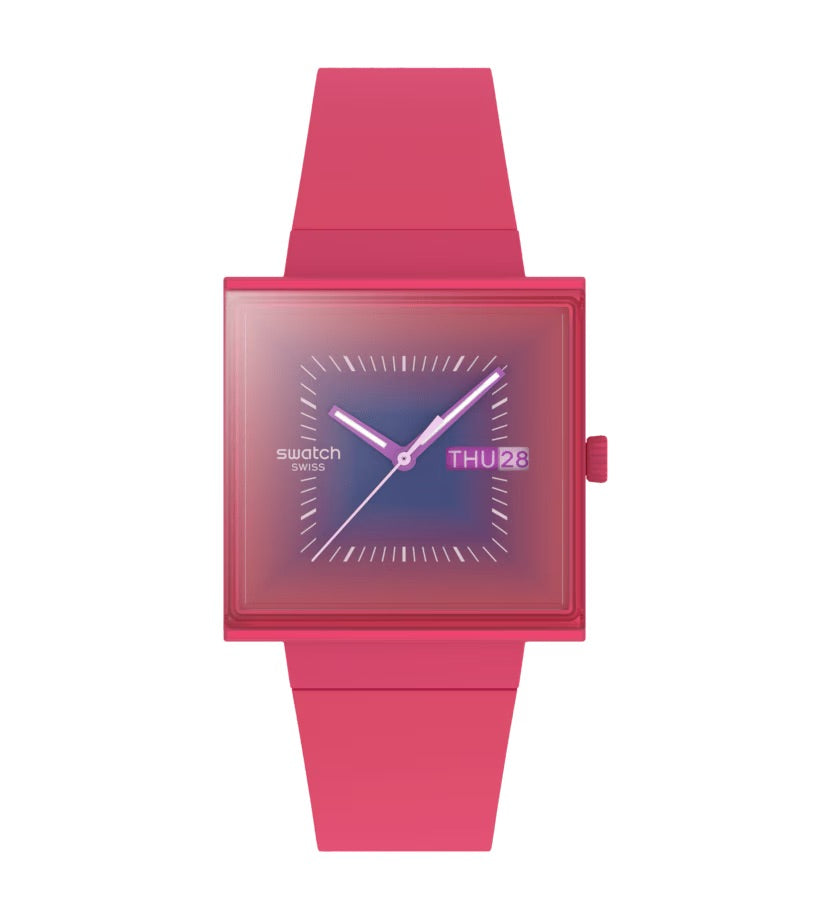 MONTRE SWATCH SQUARELY BERRY
