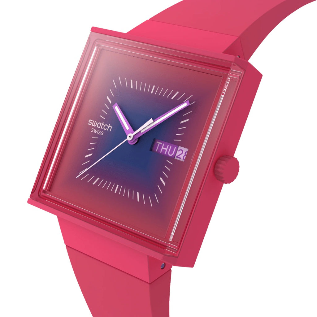 MONTRE SWATCH SQUARELY BERRY
