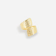 BAGUE ZAG ACIER DORE YASMINE