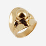 BAGUE ZAG SIRO ACIER DORE