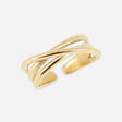 BAGUE ZAG TIDJA ACIER DORE