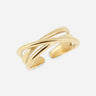 BAGUE ZAG TIDJA ACIER DORE