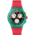SWATCH NEON EMERALD CHRONO