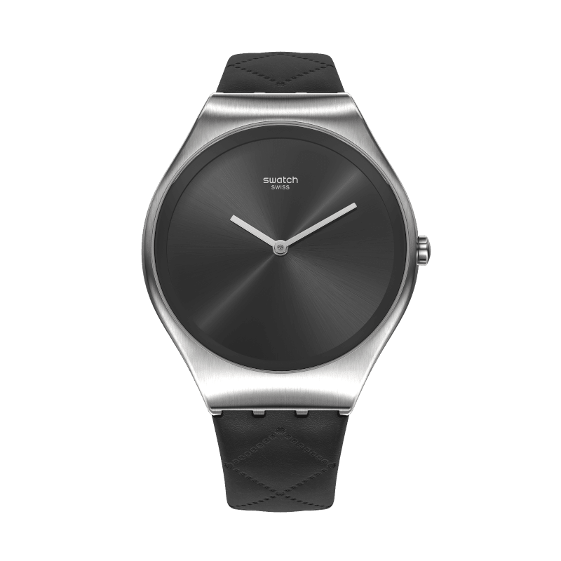 SYXS136 SWATCH MONTHLY DROPS BLACK QUILTED