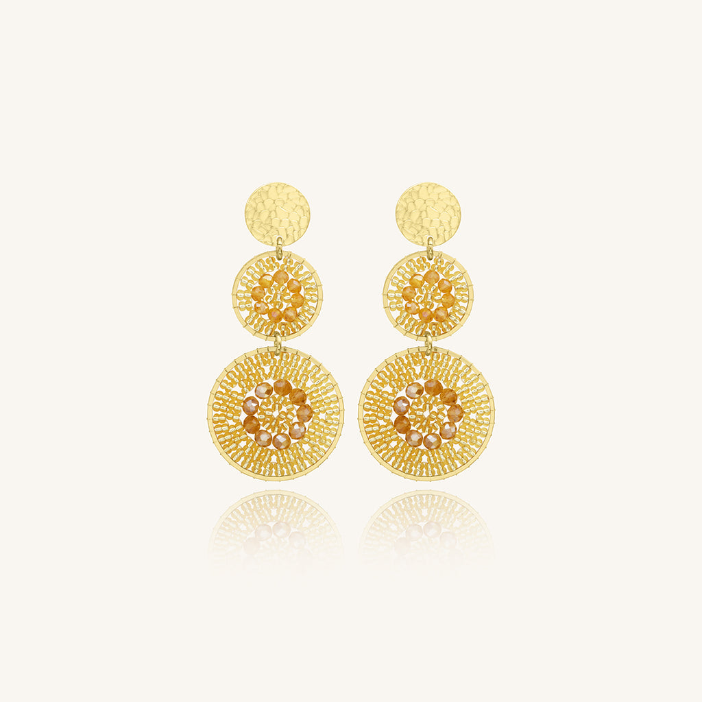 Boucles d'oreilles Santiago dore