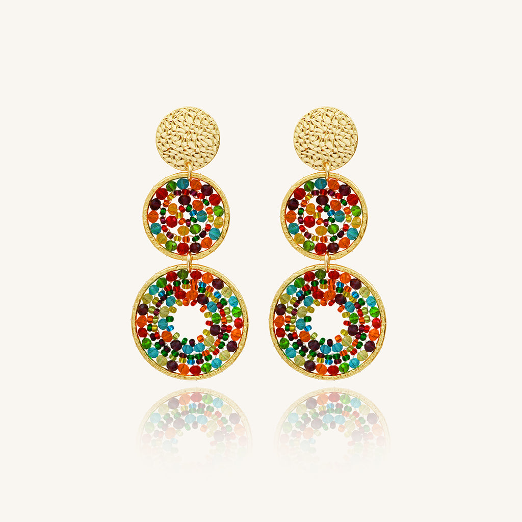 Boucles d'oreilles Sevillana Multicolore