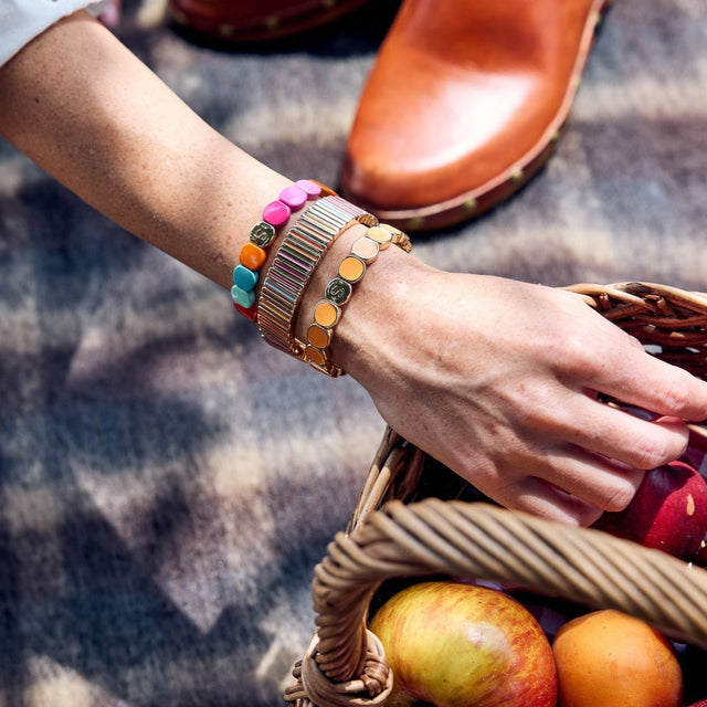 BRACELET SIMONE A BORDEAUX COLORMIND AMBRE