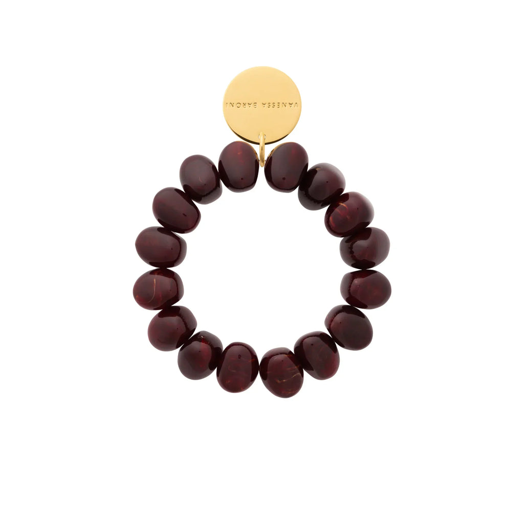 Stone Flex Bracelet Bordeaux Marble – Vanessa Baroni