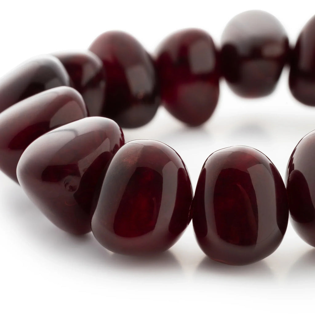 Stone Flex Bracelet Bordeaux Marble – Vanessa Baroni
