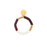 FLEX BRACELET WITH PEARL AUBERGINE VANESSA BARONI