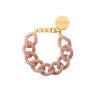 FLAT CHAIN BRACELET BLUSH MARBLE VANESSA BARONI