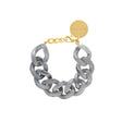 FLAT CHAIN BRACELET INKED GREY MARBLE VANESSA BARONI