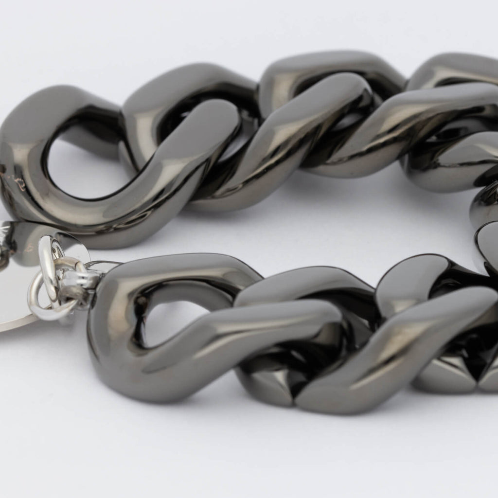 FLAT CHAIN BRACELET ULTRABLACK