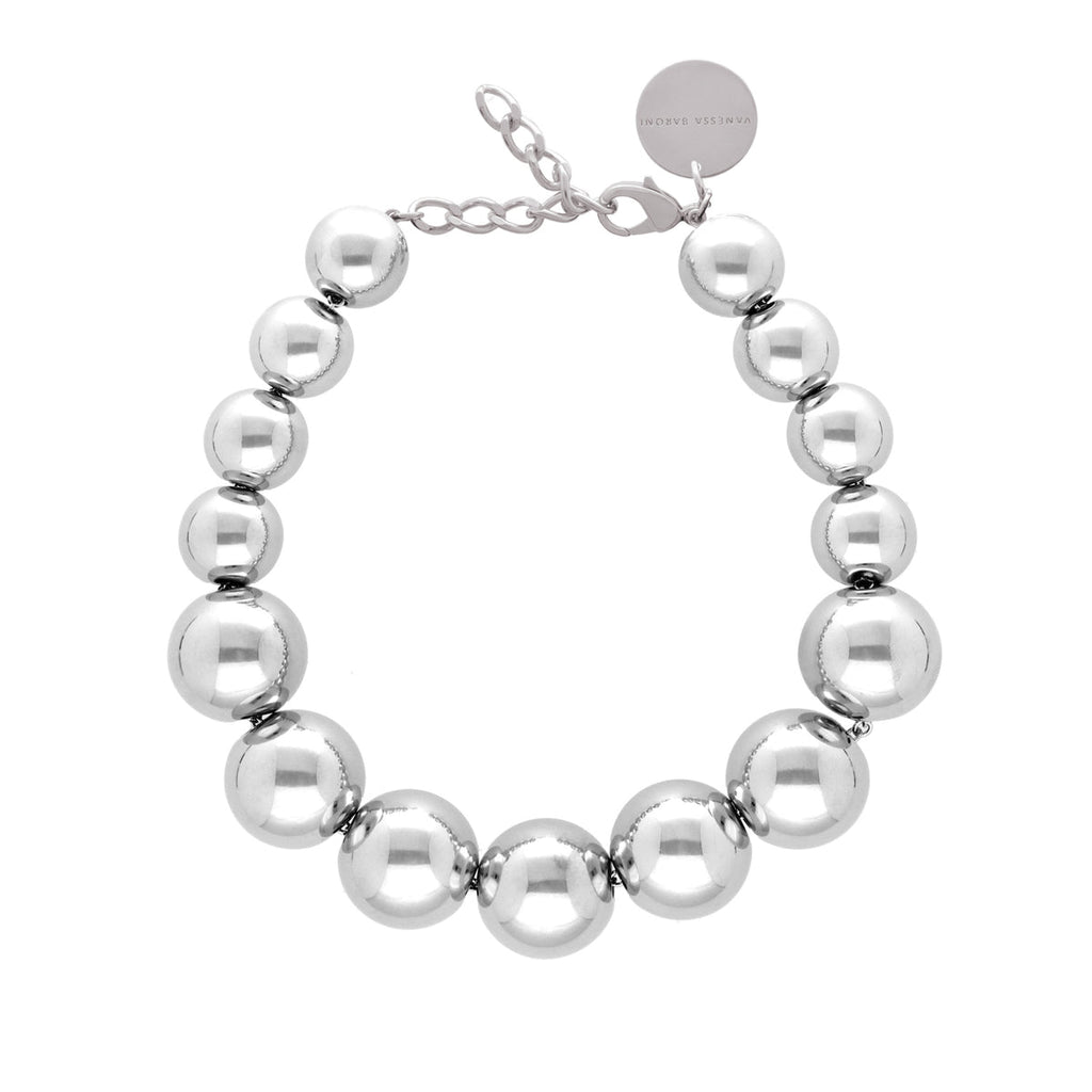 COLLIER VANESSA BARONI BOULES SILVER