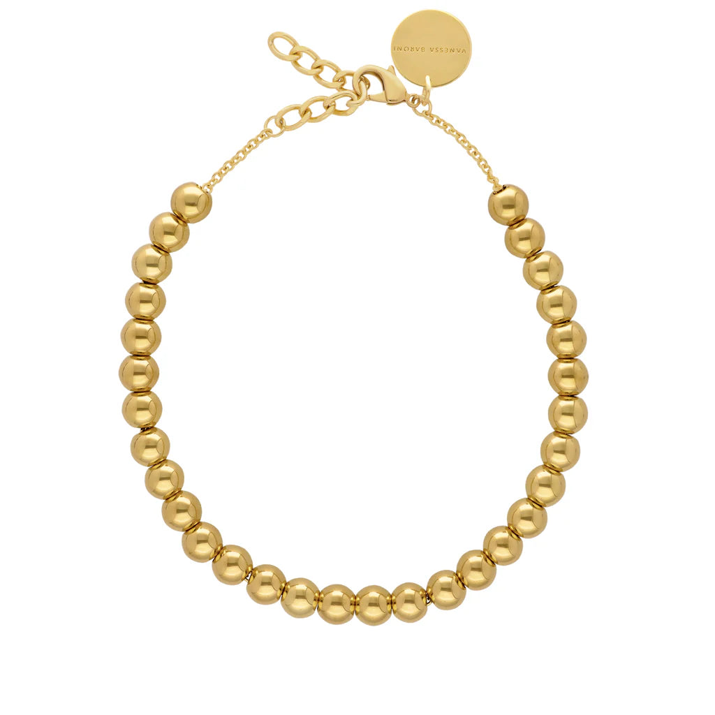 Mini Beads Necklace Gold