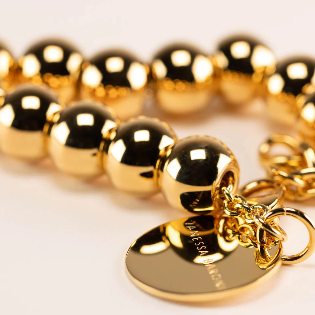 Mini Beads Necklace Gold