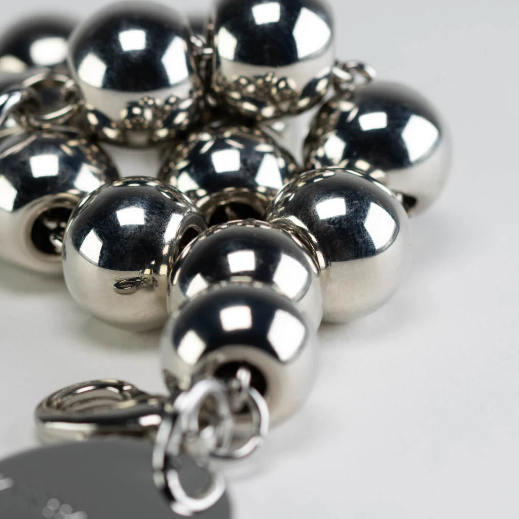 Mini Beads Necklace Silver