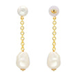 BOUCLES D'OREILLES HANGING ORGANIC PEARL VANESSA BARONI