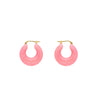 BOUCLES D'OREILLES CIRCLET EARRING NEON PINK MARBLE VANESSA BARONI