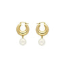 CIRCLET EARRING GOLD PEARL VANESSA BARONI