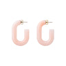 OVAL EARRING PEACH SORBET VANESSA BARONI