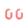OVAL EARRING WATERMELON MARBLE VANESSA BARONI