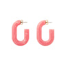 OVAL EARRING WATERMELON MARBLE VANESSA BARONI
