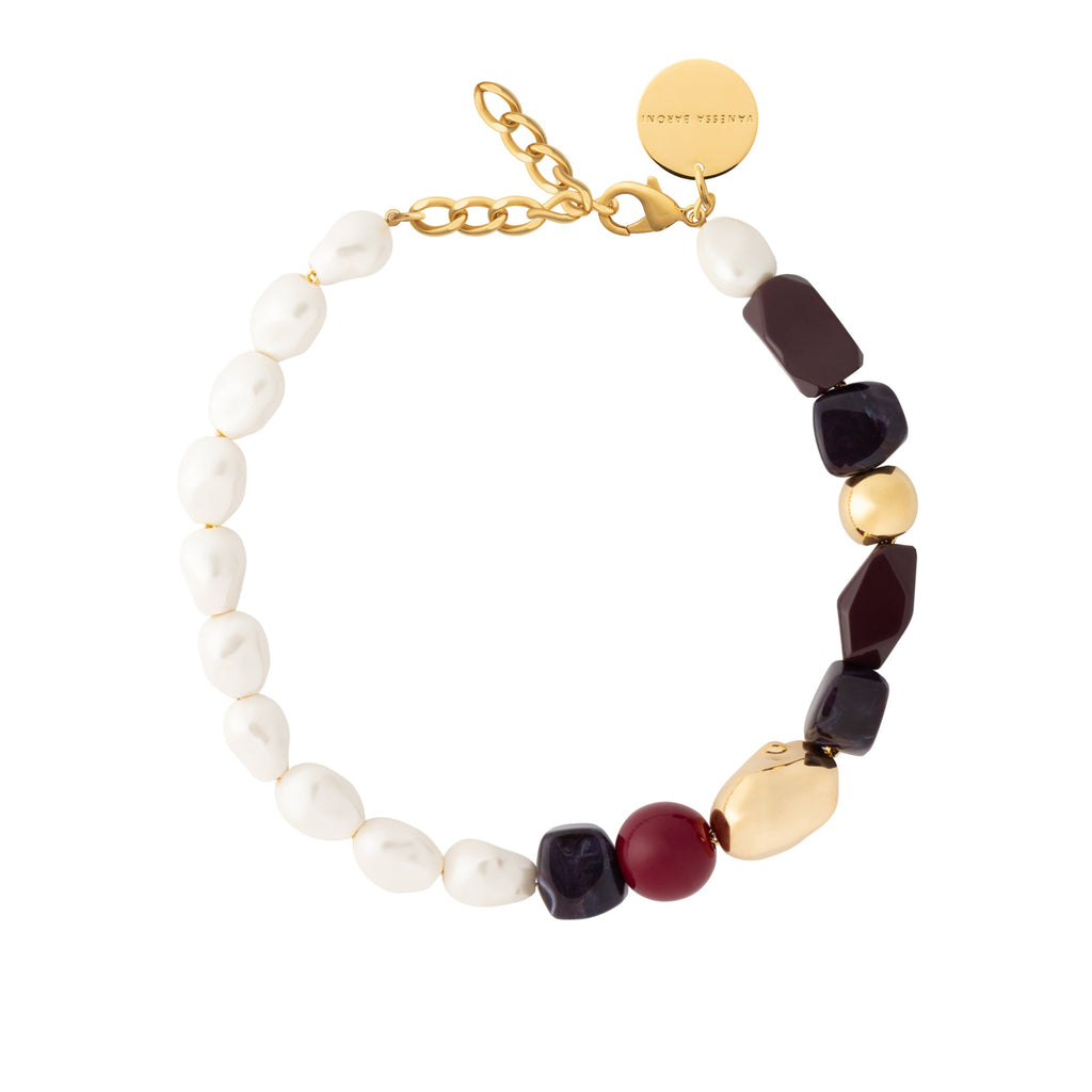 Collier Winter Ibiza bordeaux Vanessa Baroni