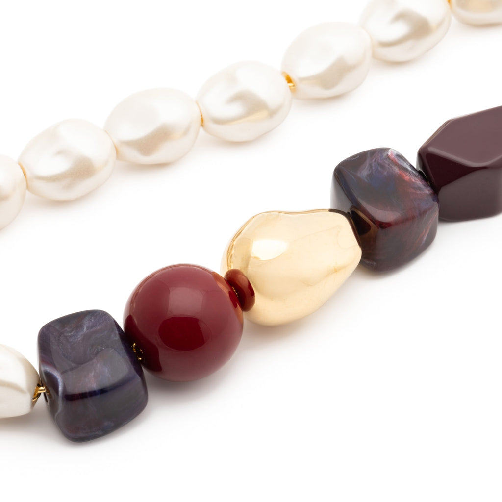 Collier Winter Ibiza bordeaux Vanessa Baroni