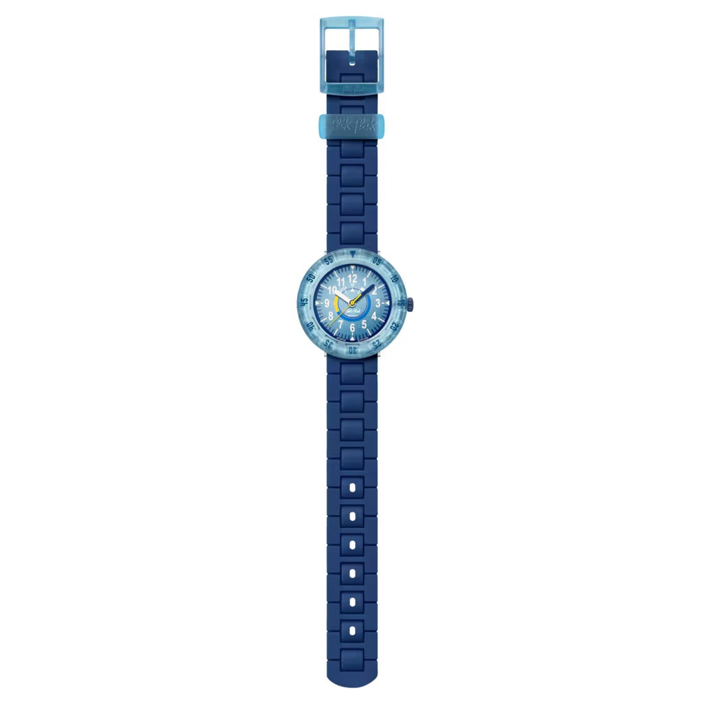 Montre Flik Flak Bluebrick