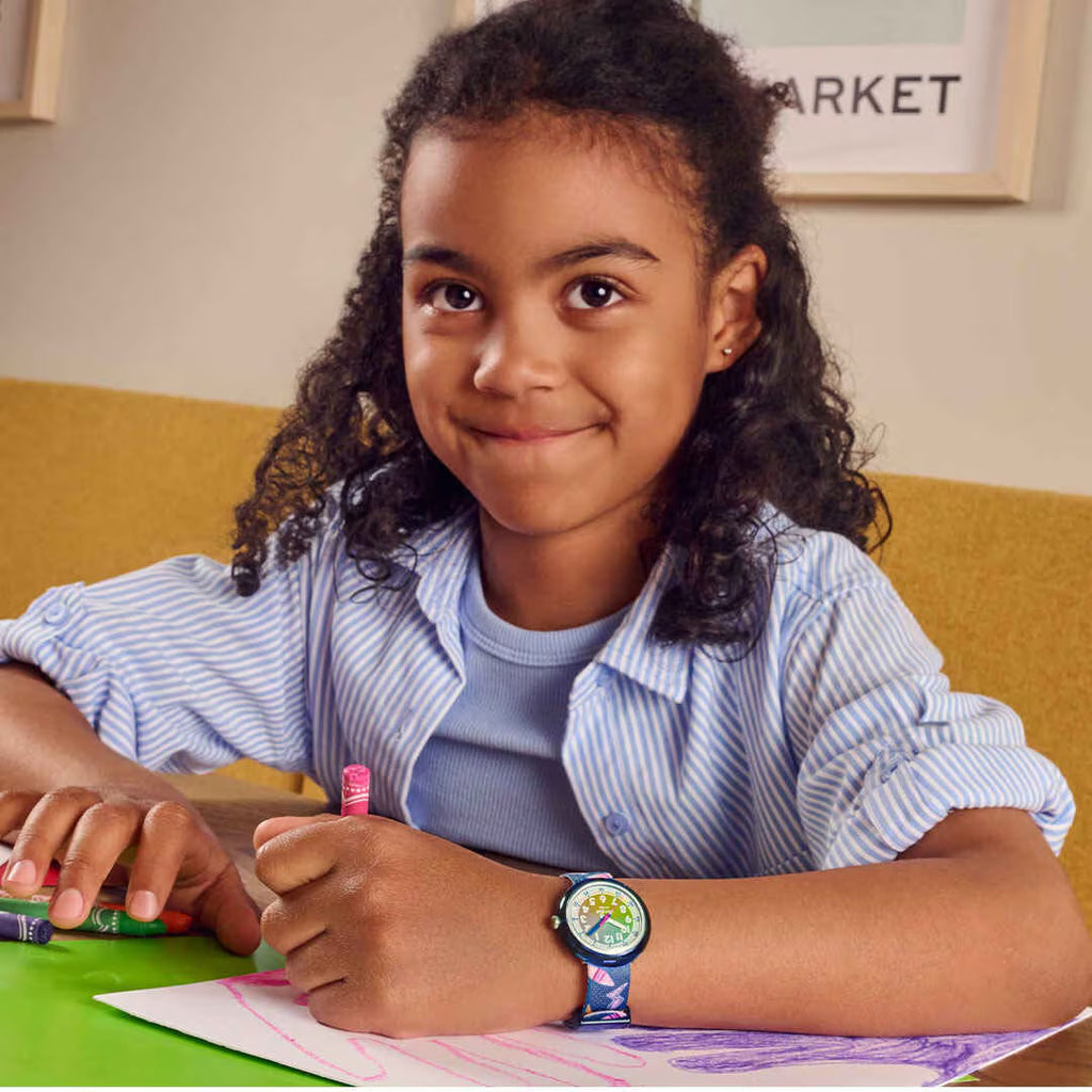Montre Flik Flak Rainbow Crayons FPNP173