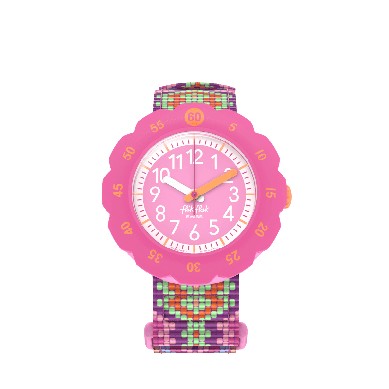 MONTRE FLIK FLAK LOOP IN PINK