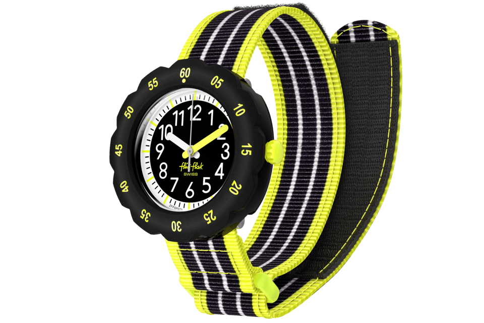 MONTRE FLIK FLAK LOOP IN NEON