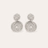 GAS BIJOUX BOUCLES D'OREILLES ONDE LUCKY PETIT MODELE ARGENTE
