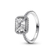 Bague Pandora Halo Scintillant Rectangulaire