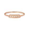 BAGUE GIGI CLOZEAU AMA 5 DIAMANTS OR ROSE