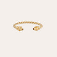 GAS BIJOUX BRACELET JONC AMARANTE TORSADE - OEIL DE TIGRE