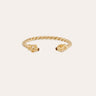 GAS BIJOUX BRACELET JONC AMARANTE TORSADE - OEIL DE TIGRE