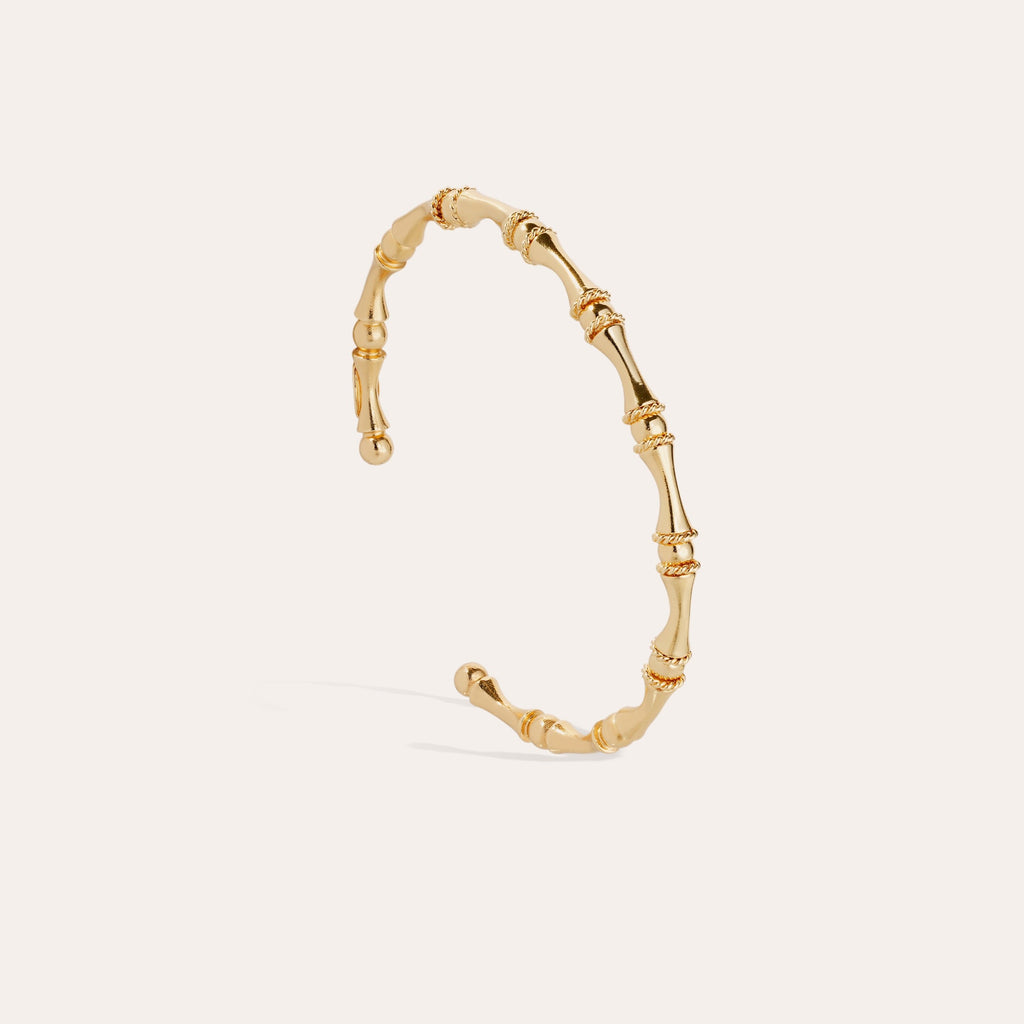 Gas Bijoux bracelet Bambou jonc mini doré