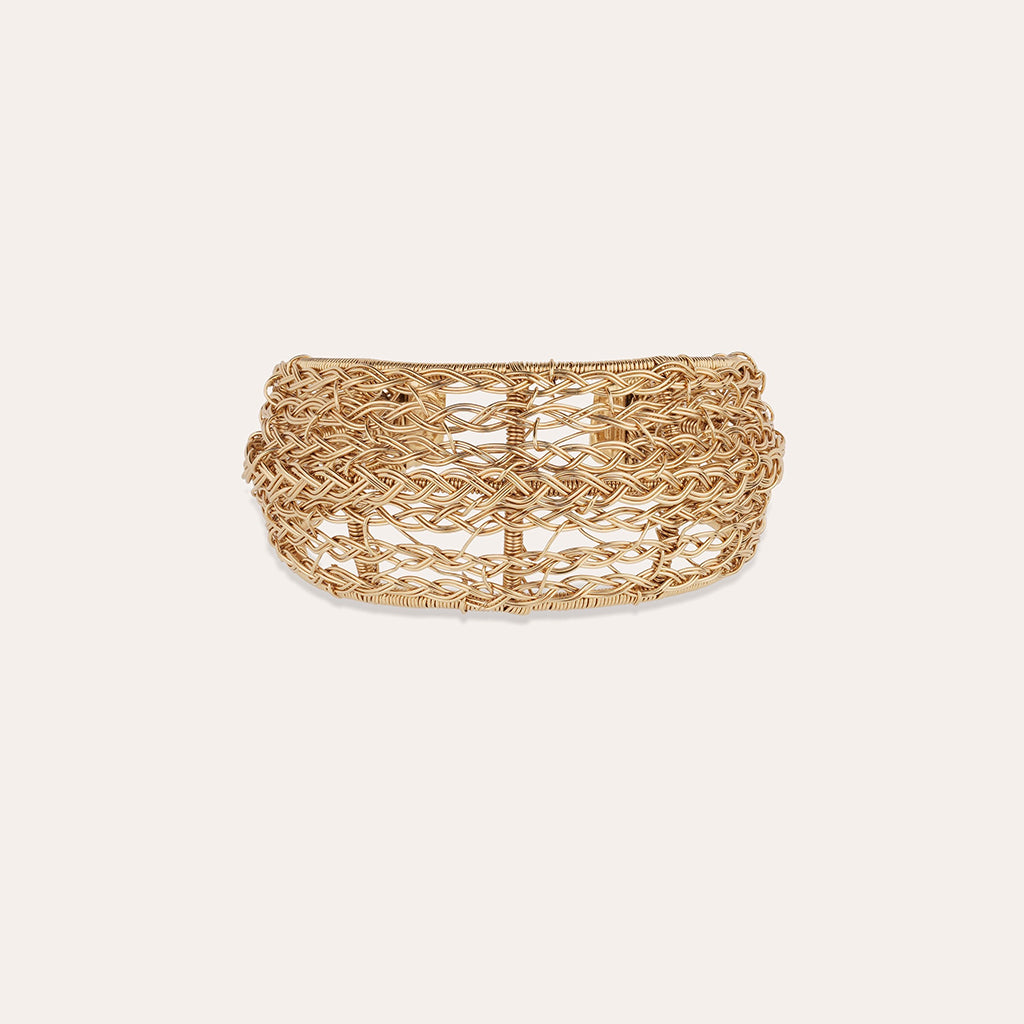 Gas Bijoux bracelet manchette Izzia Filea doré