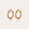 GAS BIJOUX BOUCLES D'OREILLES CREOLES ARIANE PETIT MODELE DOREES