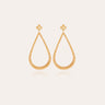 GAS BIJOUX BOUCLES D'OREILLES BIBI DOREES