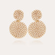 GAS BIJOUX BOUCLES D'OREILLES ONDE GOURMETTE DOREES