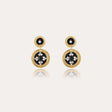 GAS BIJOUX BOUCLES D'OREILLES SEQUIN  DOREES