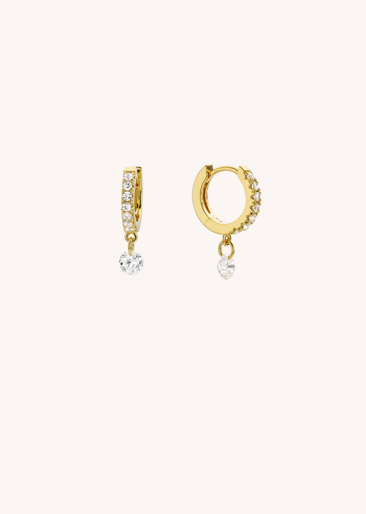 Boucles d’oreilles MYA BAY Crystal Delhi – Dorées à l’or fin recyclé 24 carats & cristal étincelant

