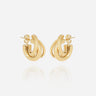 BOUCLES D'OREILLES ZAG LORNA ACIER DORÉ