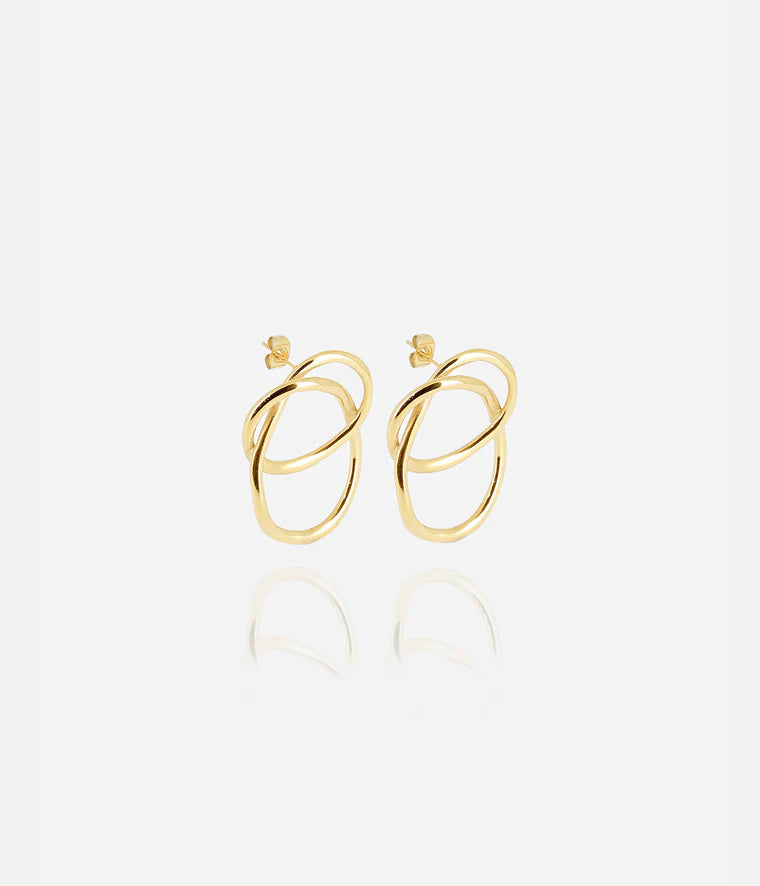 boucles d’oreilles Shape de Zag Bijoux en acier doré